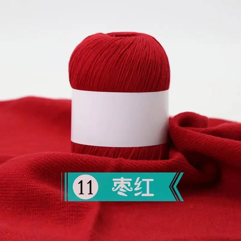 Factory wholesale three-strand cashmere wool hand-woven medium-thick cashmere yarn knitted scarf wool group woven foreign trade materials
