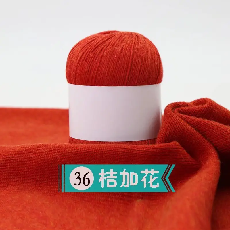 Factory wholesale three-strand cashmere wool hand-woven medium-thick cashmere yarn knitted scarf wool group woven foreign trade materials