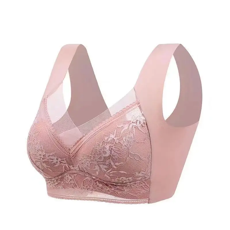 Live Explosions plus size Traceless Bra Women's Gather French Style Bra Without Steel Ring Beautiful Back Sexy Sports Beautiful Back Girly Strapless