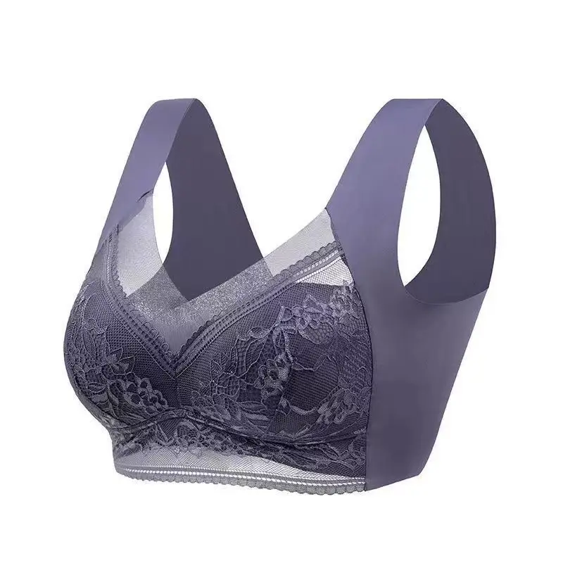 Live Explosions plus size Traceless Bra Women's Gather French Style Bra Without Steel Ring Beautiful Back Sexy Sports Beautiful Back Girly Strapless