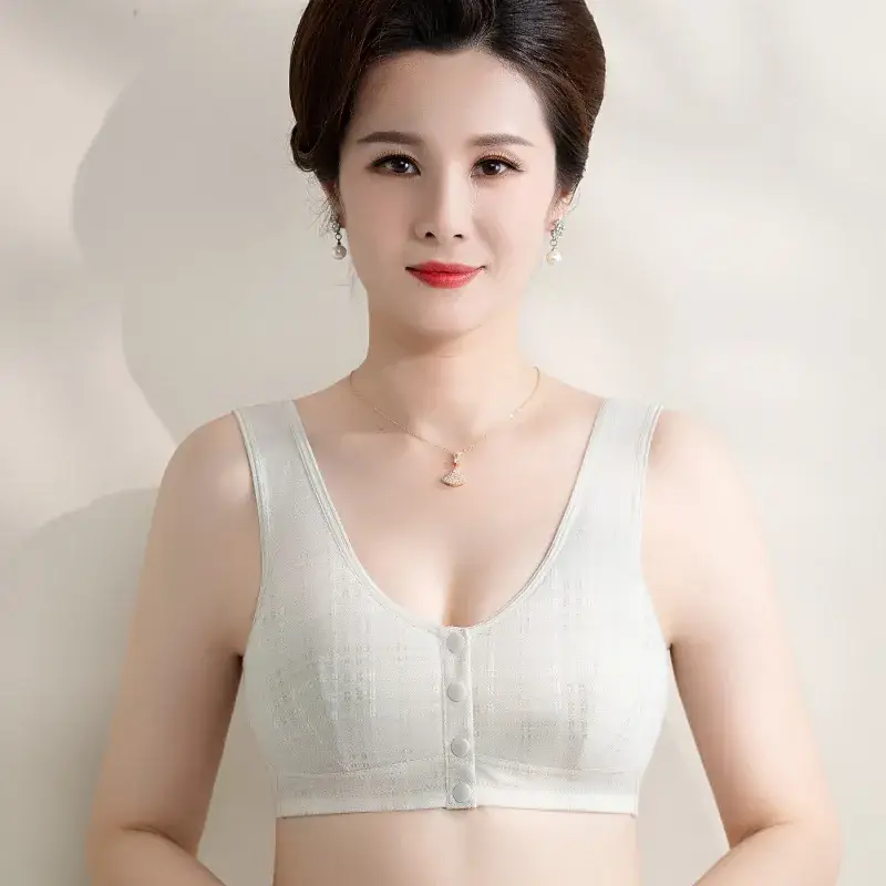 Pure Cotton Front Buckle Bra for Women - Image 4