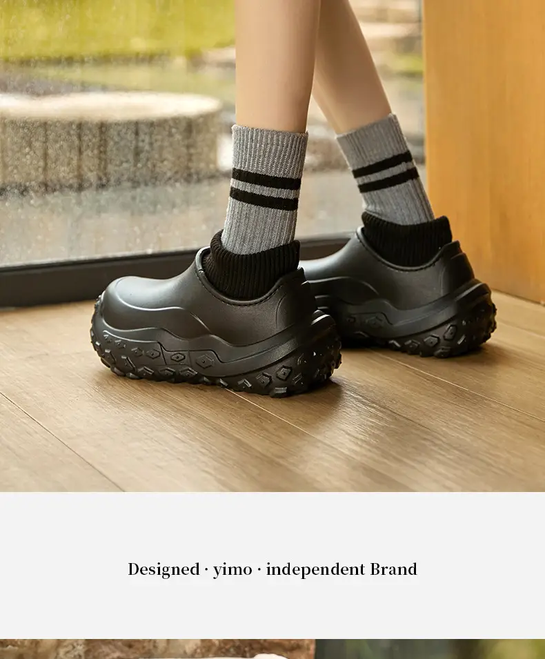 New Autumn and Winter Cotton Shoes for Home Use, Thick-Soled Cotton Slippers for Outer Wear, Non-Slip, Waterproof, Dirt-Resistant, Warm and Root-Wrapped Cotton Shoes — feature 13
