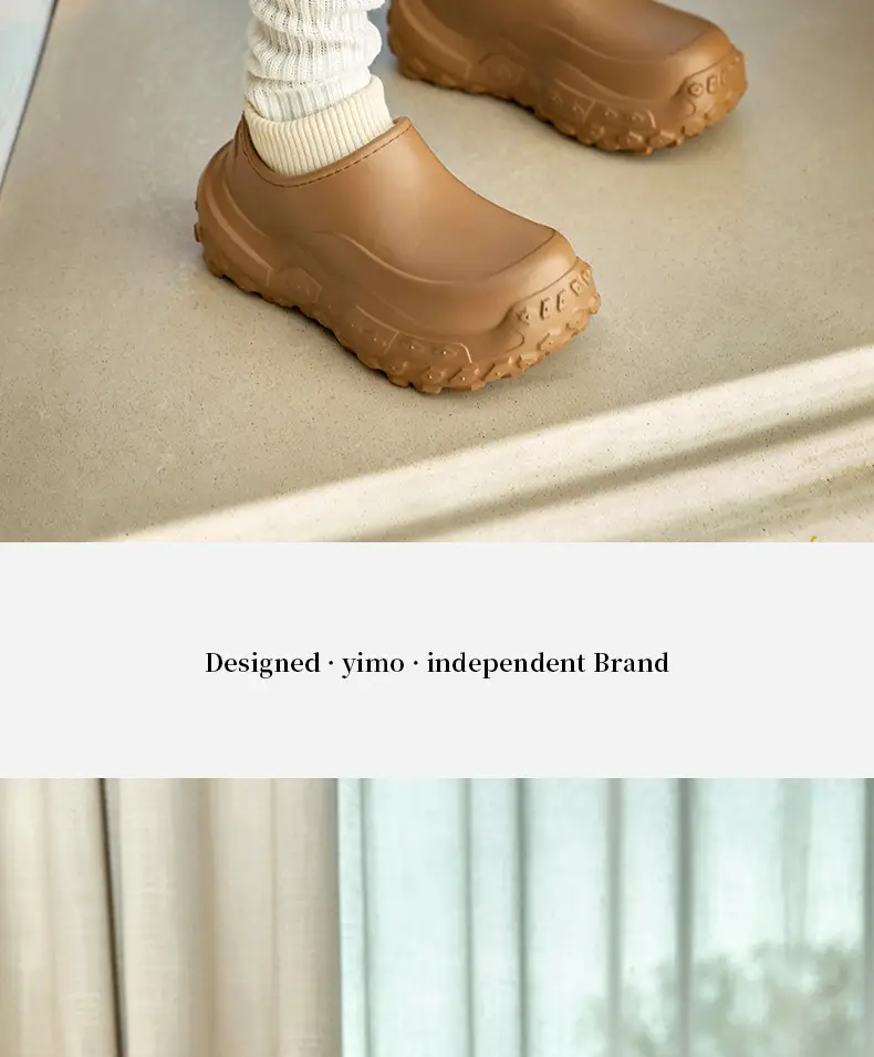 New Autumn and Winter Cotton Shoes for Home Use, Thick-Soled Cotton Slippers for Outer Wear, Non-Slip, Waterproof, Dirt-Resistant, Warm and Root-Wrapped Cotton Shoes — feature 16