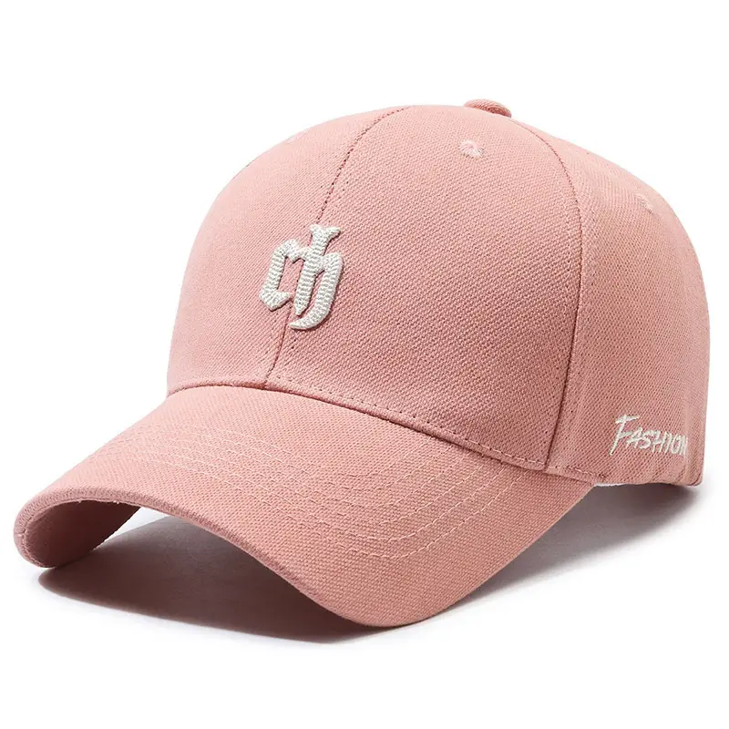 Korean Style Brown Baseball Cap for Women with Wide Brim