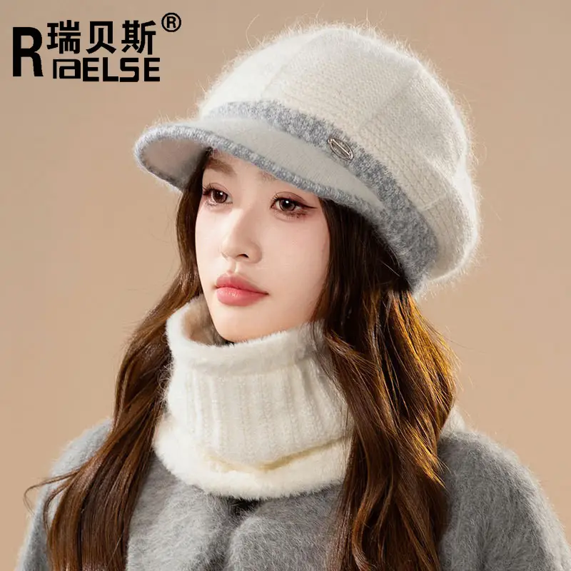 Women Wool Warm Hat Winter Ear Protection Cap