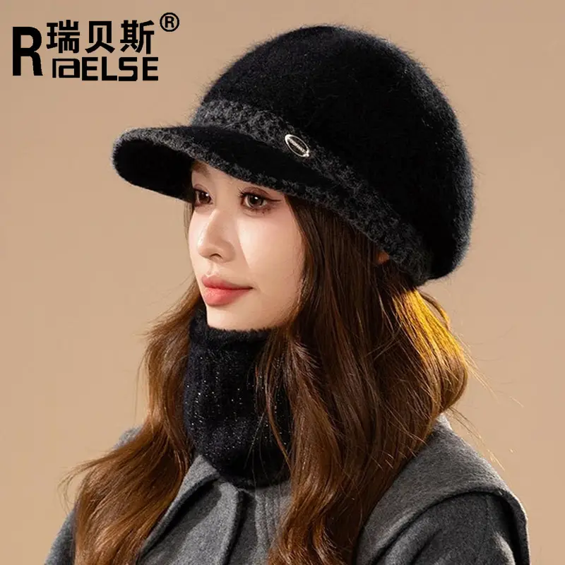 Women Wool Warm Hat Winter Ear Protection Cap