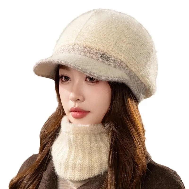 Women Wool Warm Hat Winter Ear Protection Cap