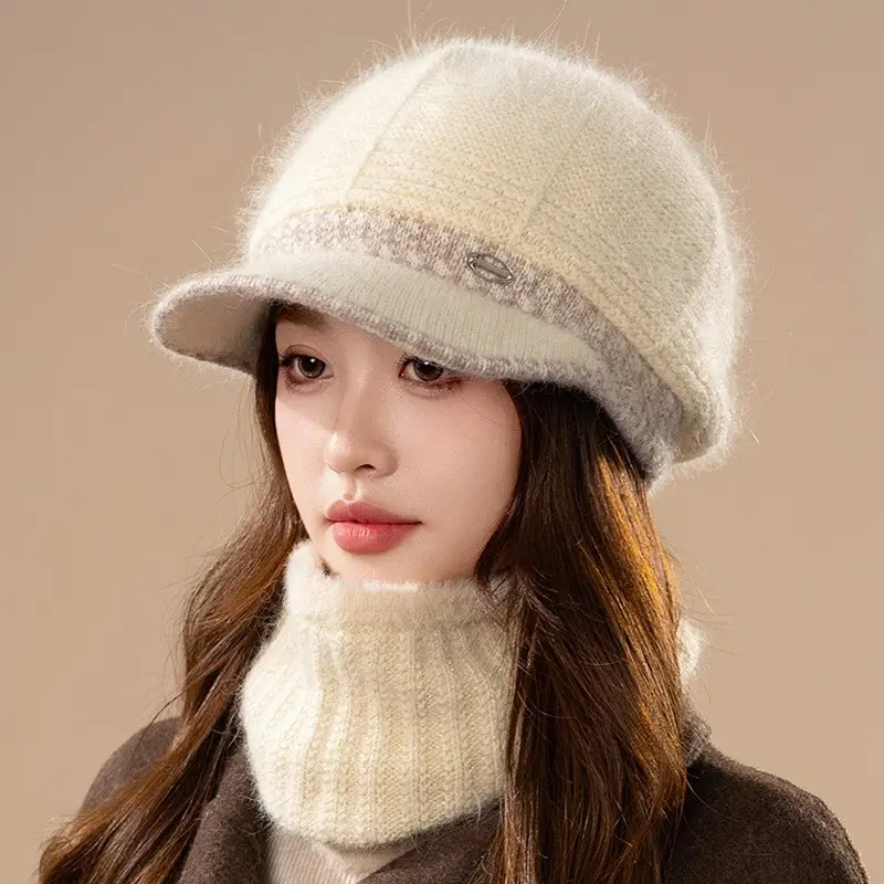 Women Wool Warm Hat Winter Ear Protection Cap