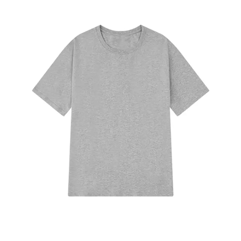 Heavy 230g solid color men's and women's short sleeve bottoming shirt pure white T-shirt combed cotton Tee half sleeve support customization