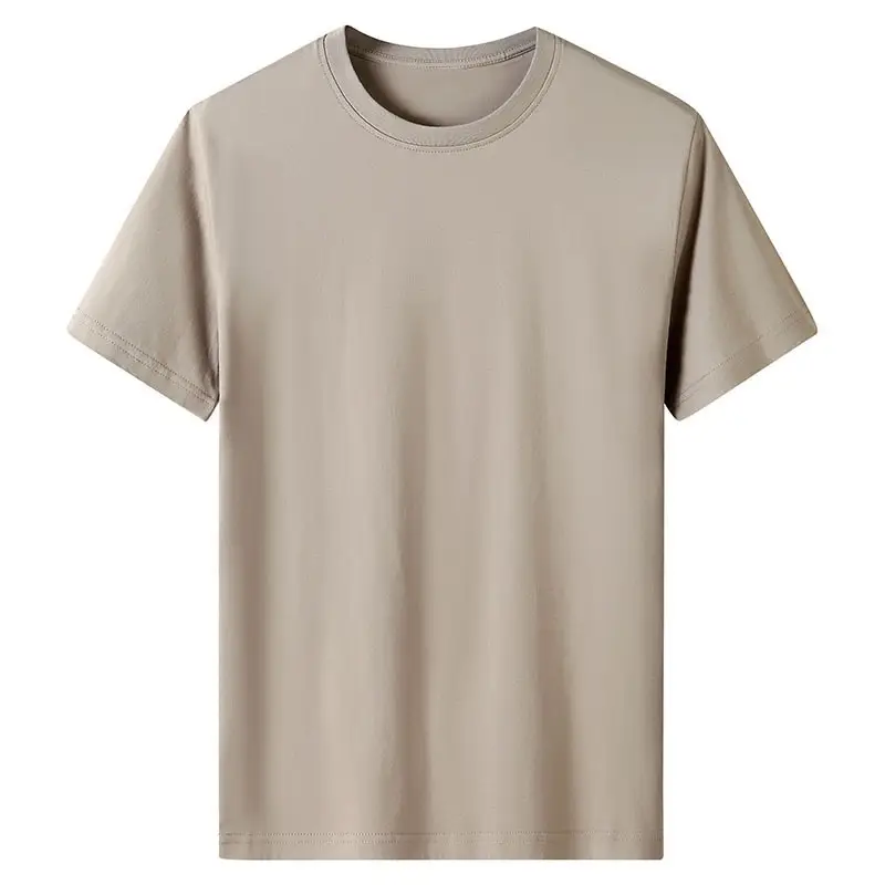 Heavy 230g solid color men's and women's short sleeve bottoming shirt pure white T-shirt combed cotton Tee half sleeve support customization