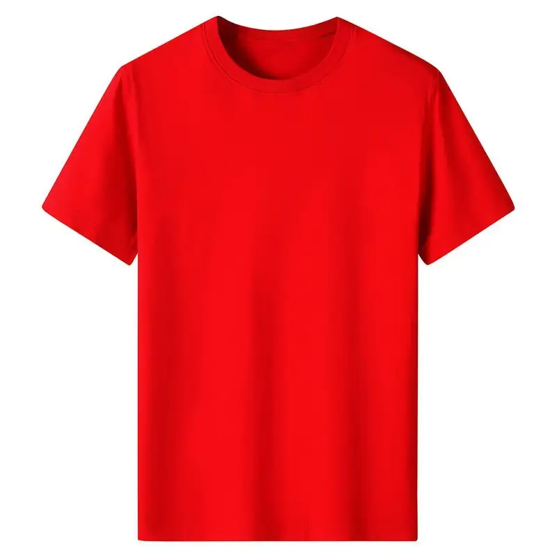 Heavy 230g solid color men's and women's short sleeve bottoming shirt pure white T-shirt combed cotton Tee half sleeve support customization