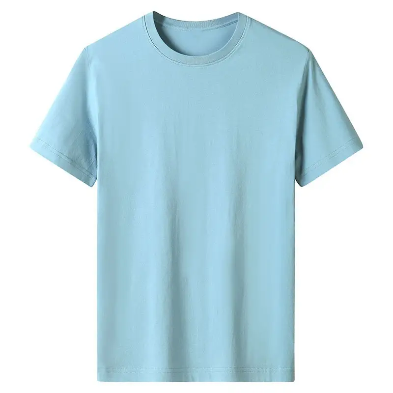 Heavy 230g solid color men's and women's short sleeve bottoming shirt pure white T-shirt combed cotton Tee half sleeve support customization