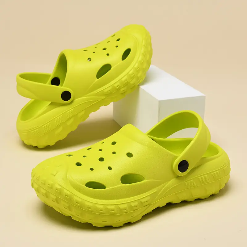 Croc Shoes Women's Summer Outer Wear Thick-Soled Non-Slip Toe-Toe Beach Non-Stinky Feet Wear-Resistant Breathable Men's Sandals - Image 9