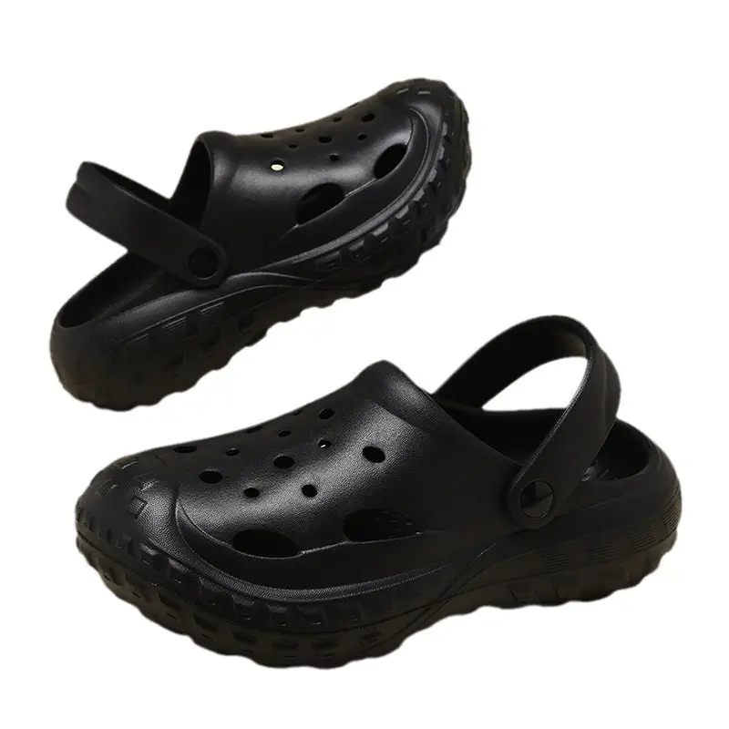 Croc Shoes Women's Summer Outer Wear Thick-Soled Non-Slip Toe-Toe Beach Non-Stinky Feet Wear-Resistant Breathable Men's Sandals - Image 10