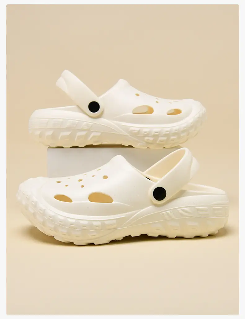 Croc Shoes Women's Summer Outer Wear Thick-Soled Non-Slip Toe-Toe Beach Non-Stinky Feet Wear-Resistant Breathable Men's Sandals — feature 10