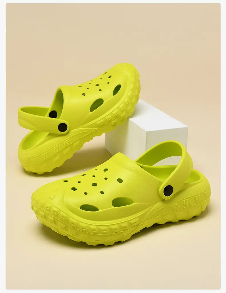 Croc Shoes Women's Summer Outer Wear Thick-Soled Non-Slip Toe-Toe Beach Non-Stinky Feet Wear-Resistant Breathable Men's Sandals — feature 11
