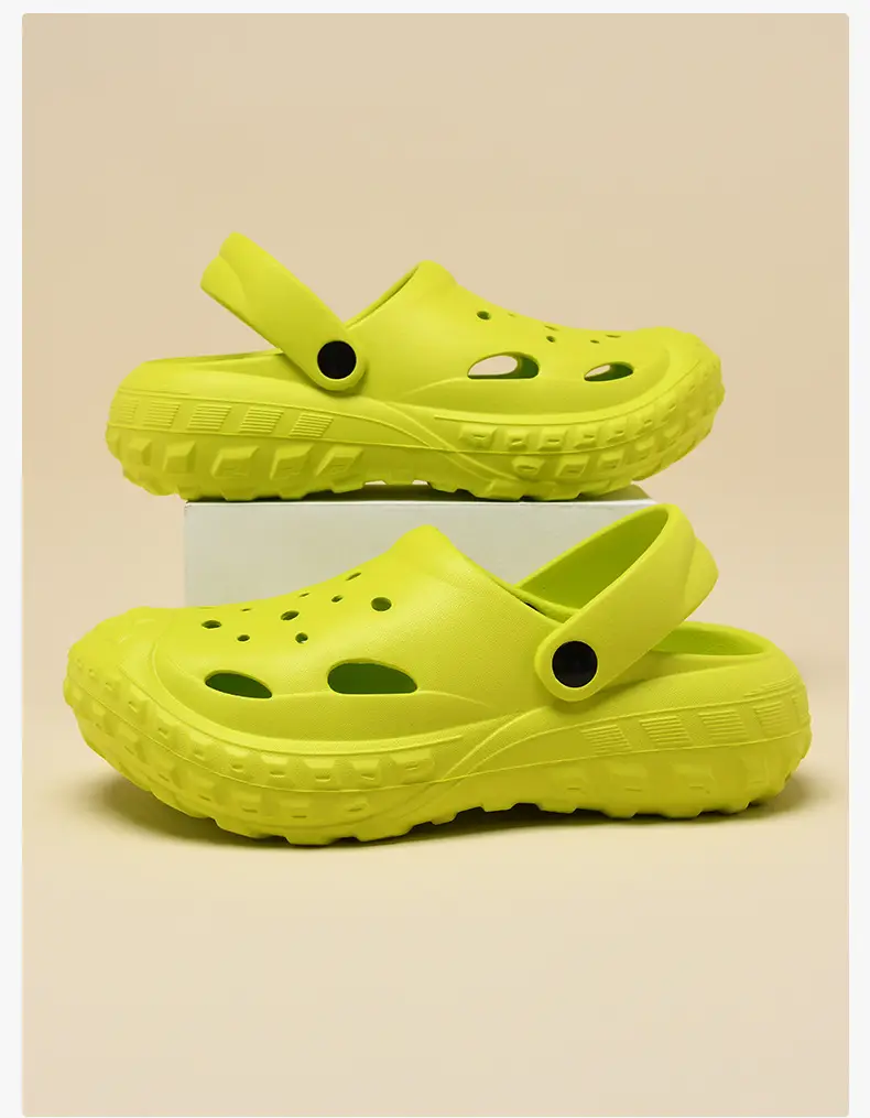 Croc Shoes Women's Summer Outer Wear Thick-Soled Non-Slip Toe-Toe Beach Non-Stinky Feet Wear-Resistant Breathable Men's Sandals — feature 12