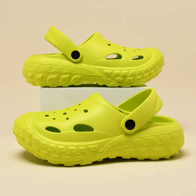 Croc Shoes Women's Summer Outer Wear Thick-Soled Non-Slip Toe-Toe Beach Non-Stinky Feet Wear-Resistant Breathable Men's Sandals - Image 5