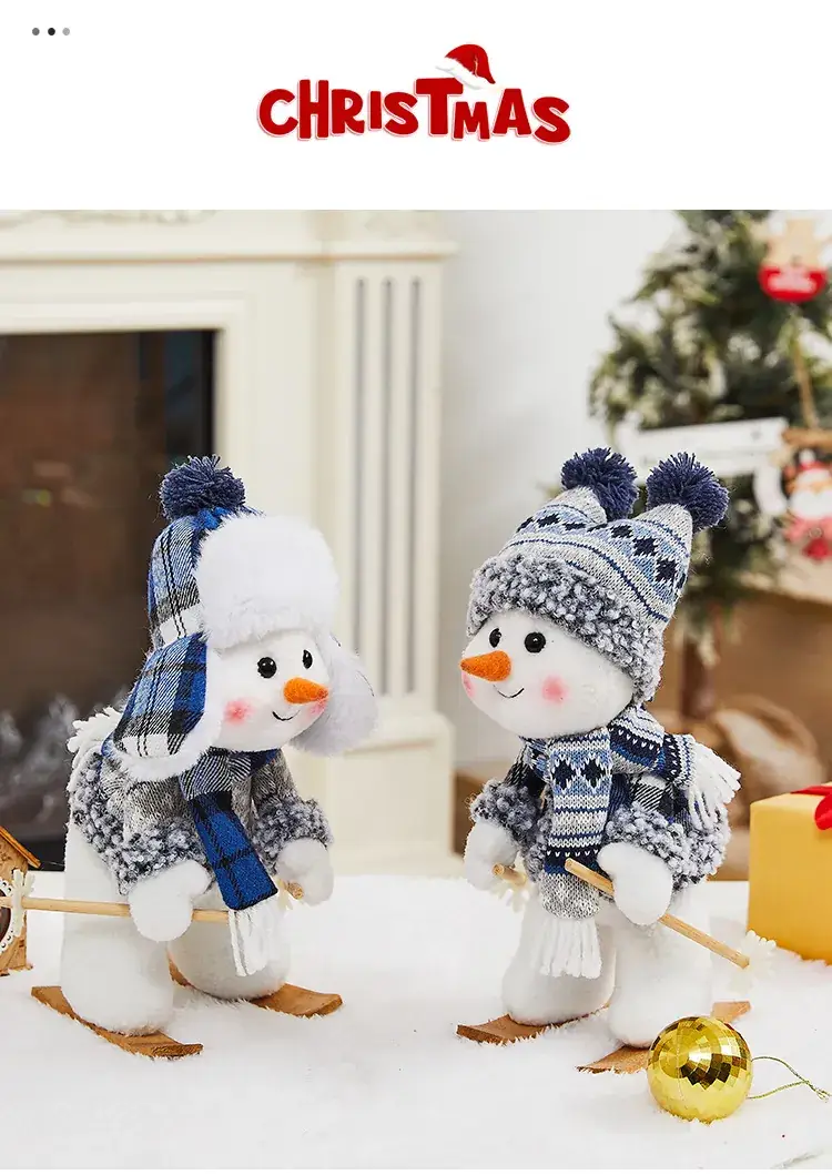 Cross Border Ski Snowman Doll Decor for Christmas — feature 3