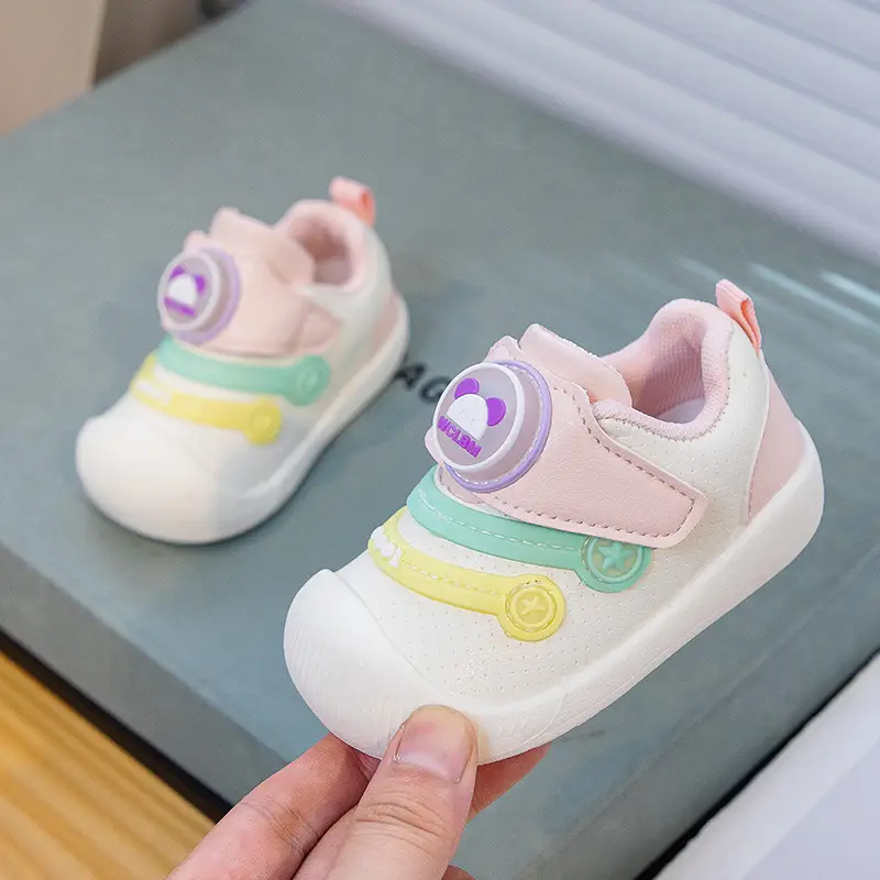 Baby Shoes Autumn New Style Breathable Boys' Indoor Soft Sole Non-slip Baby Toddler Shoes Girls' Single-layer Shoes sneaker