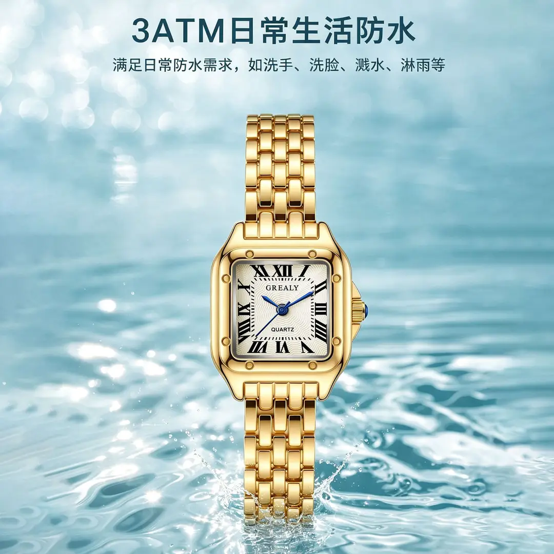 Cross-Border Hot-Selling Waterproof Women's Watches, Fashionable Quartz Watches, Square Watches, Customized New Watches, Women's Watches Wholesale - Image 11