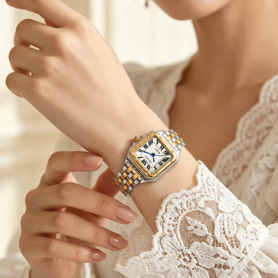 Cross-Border Hot-Selling Waterproof Women's Watches, Fashionable Quartz Watches, Square Watches, Customized New Watches, Women's Watches Wholesale - Image 12