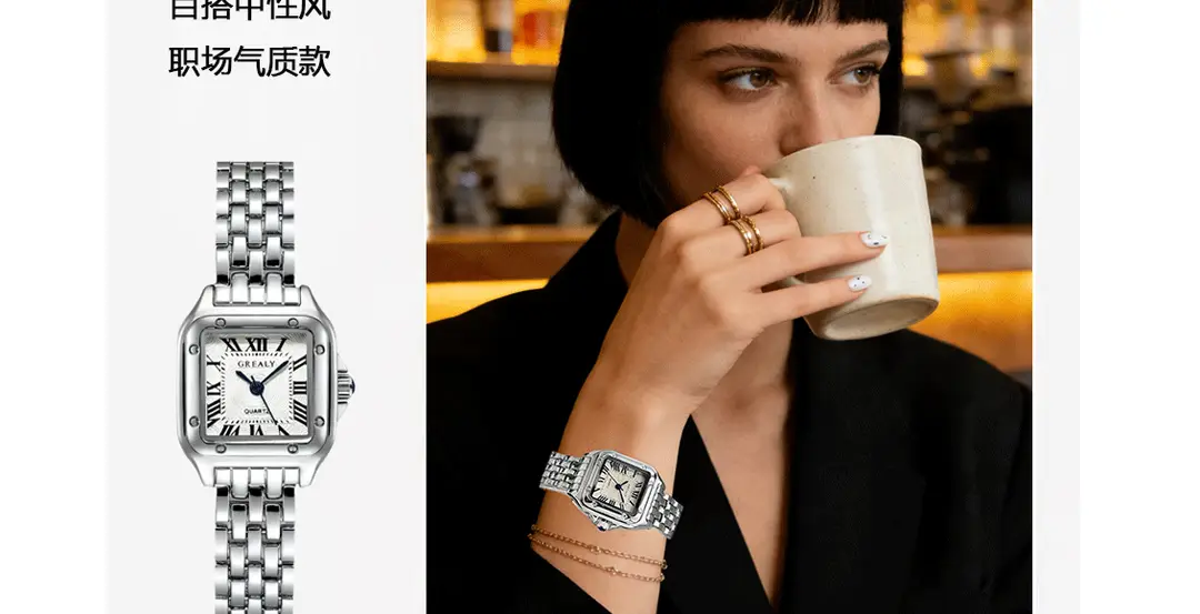 Cross-Border Hot-Selling Waterproof Women's Watches, Fashionable Quartz Watches, Square Watches, Customized New Watches, Women's Watches Wholesale — feature 25