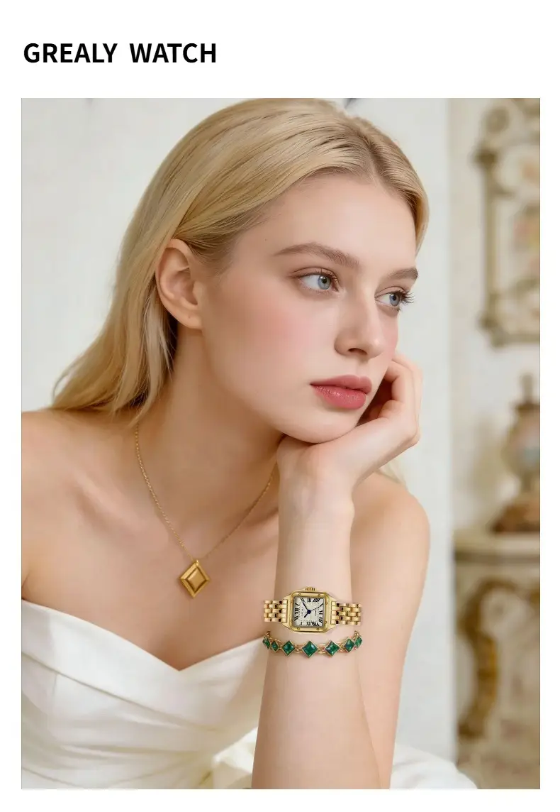 Cross-Border Hot-Selling Waterproof Women's Watches, Fashionable Quartz Watches, Square Watches, Customized New Watches, Women's Watches Wholesale — feature 6