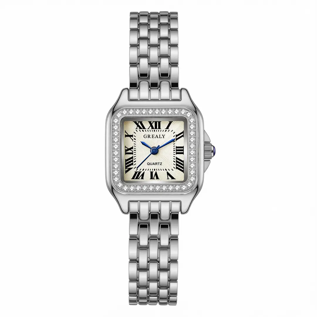 Cross-Border Hot-Selling Waterproof Women's Watches, Fashionable Quartz Watches, Square Watches, Customized New Watches, Women's Watches Wholesale - Image 6
