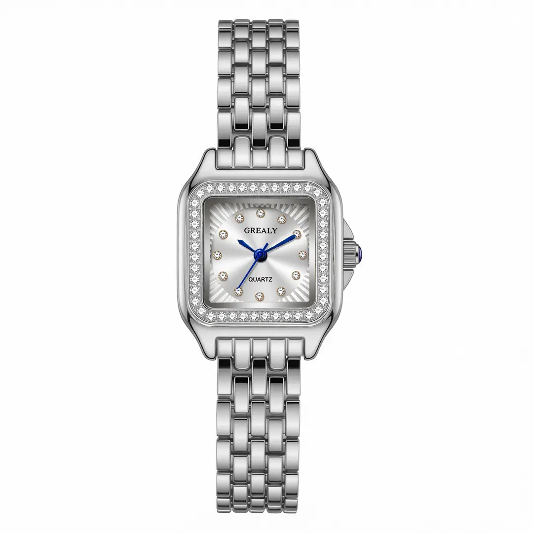 Cross-Border Hot-Selling Waterproof Women's Watches, Fashionable Quartz Watches, Square Watches, Customized New Watches, Women's Watches Wholesale - Image 9