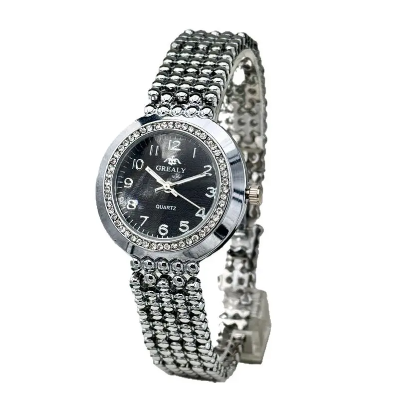Korean Style Quartz Women's Watch with Crystal Band - Image 10