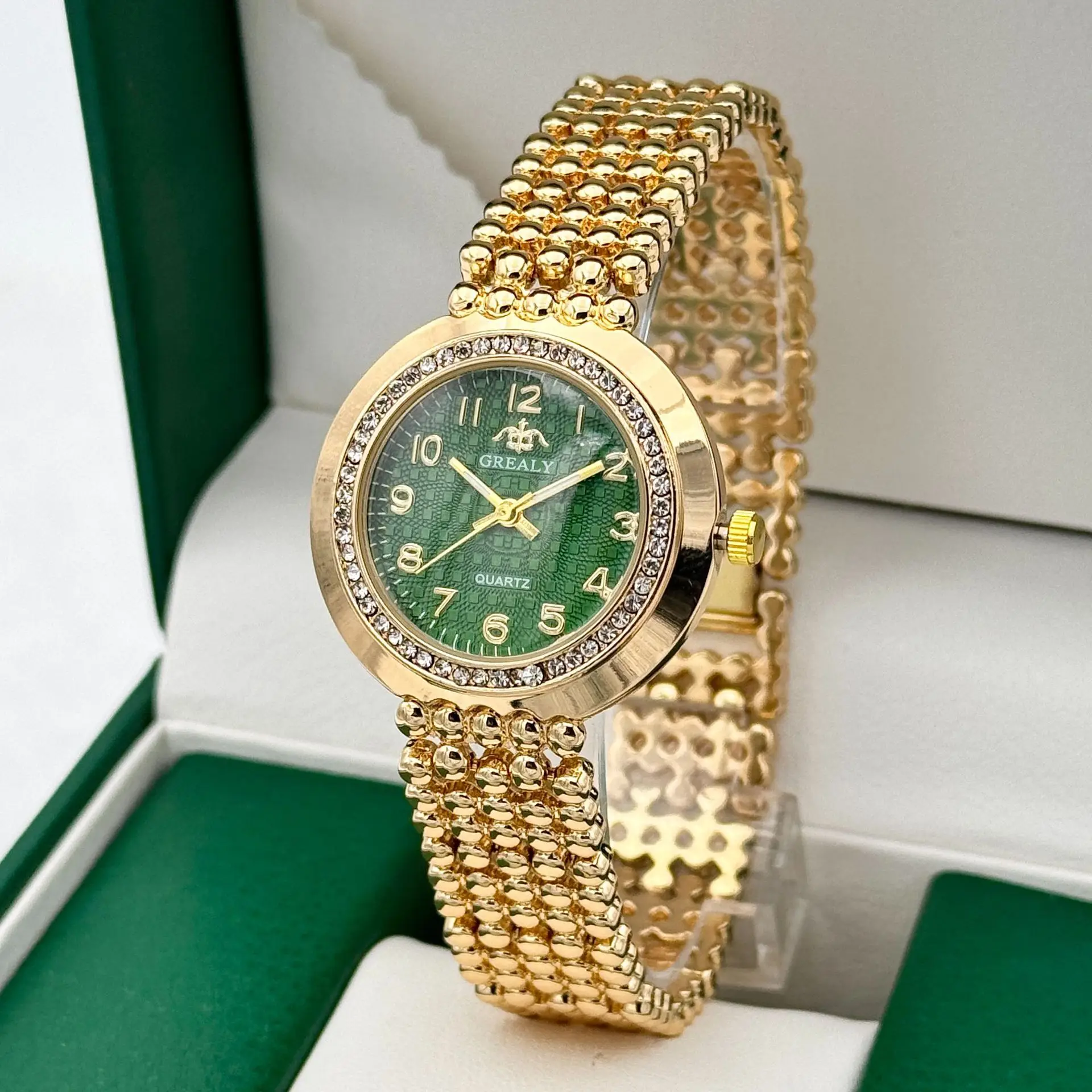 Golden green surface