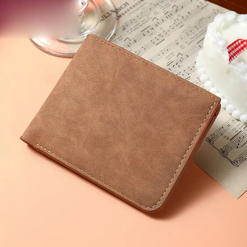 Japanese MUJ Card Holder Wallet Integrated Men's Ultra-thin Short Wallet Soft Wallet Multi-card Wallet