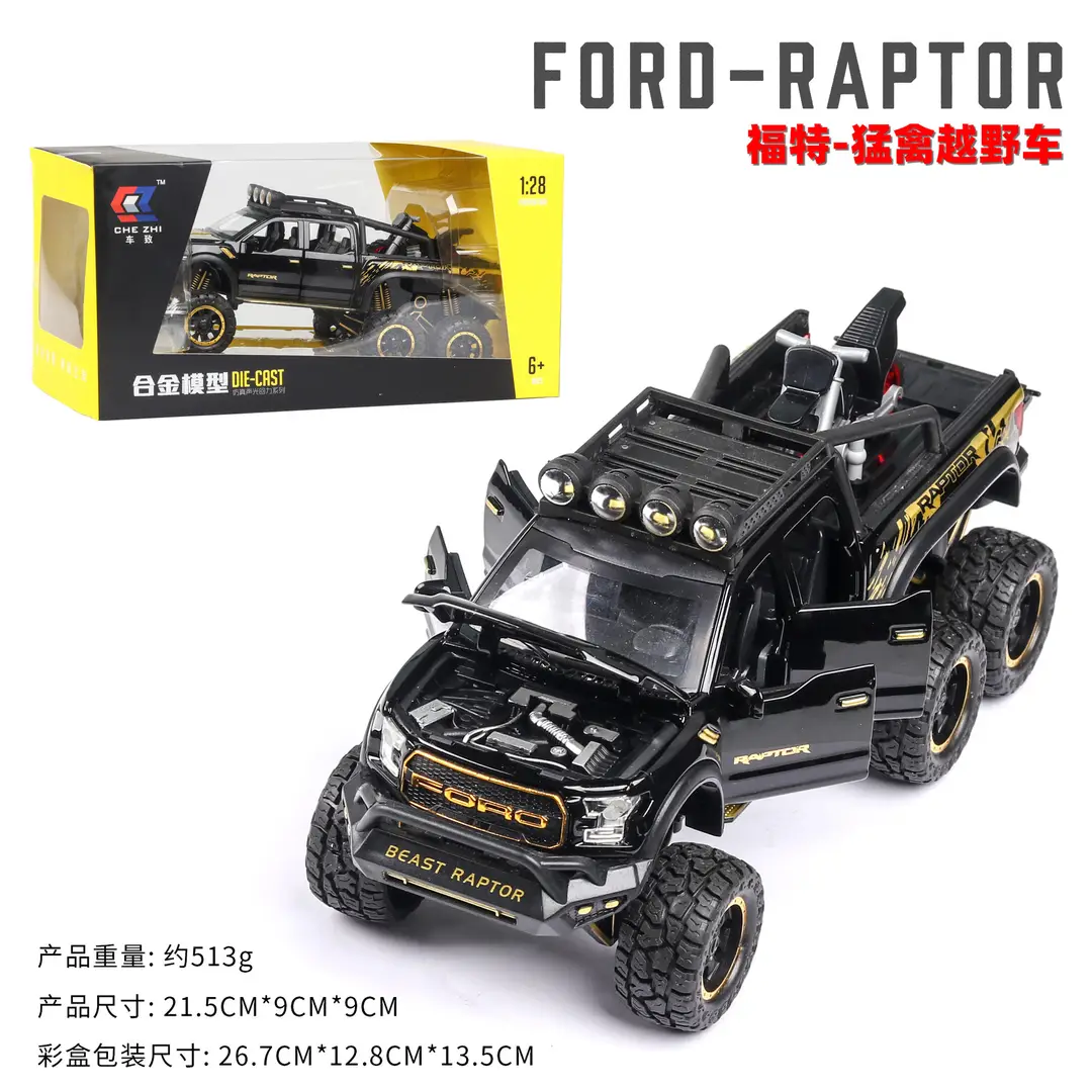 1:24 Big g G63 Large Alloy Car Model Off-Road Vehicle Six-Door with Sound and Light Pull Back Kidsren's Toy Car