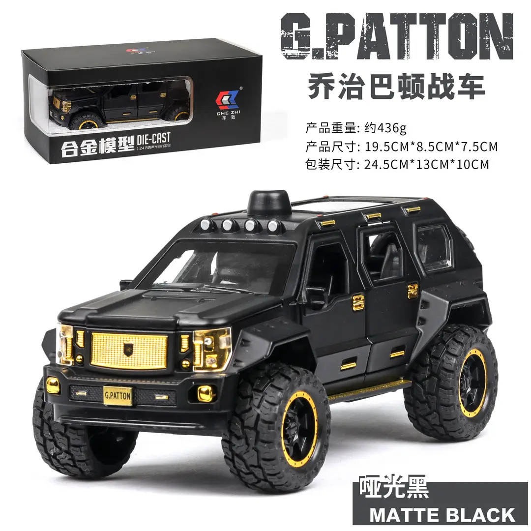 1:24 Big g G63 Large Alloy Car Model Off-Road Vehicle Six-Door with Sound and Light Pull Back Kidsren's Toy Car