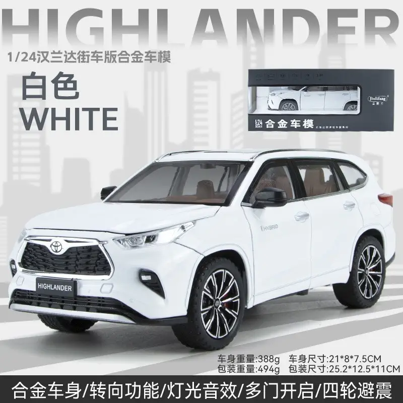1:24 Big g G63 Large Alloy Car Model Off-Road Vehicle Six-Door with Sound and Light Pull Back Kidsren's Toy Car