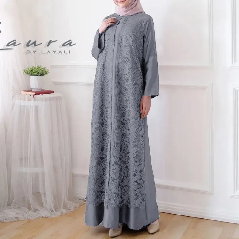 2024 New Cross-Border Women's Fashion Foreign Trade Long Robe Pullover Dress