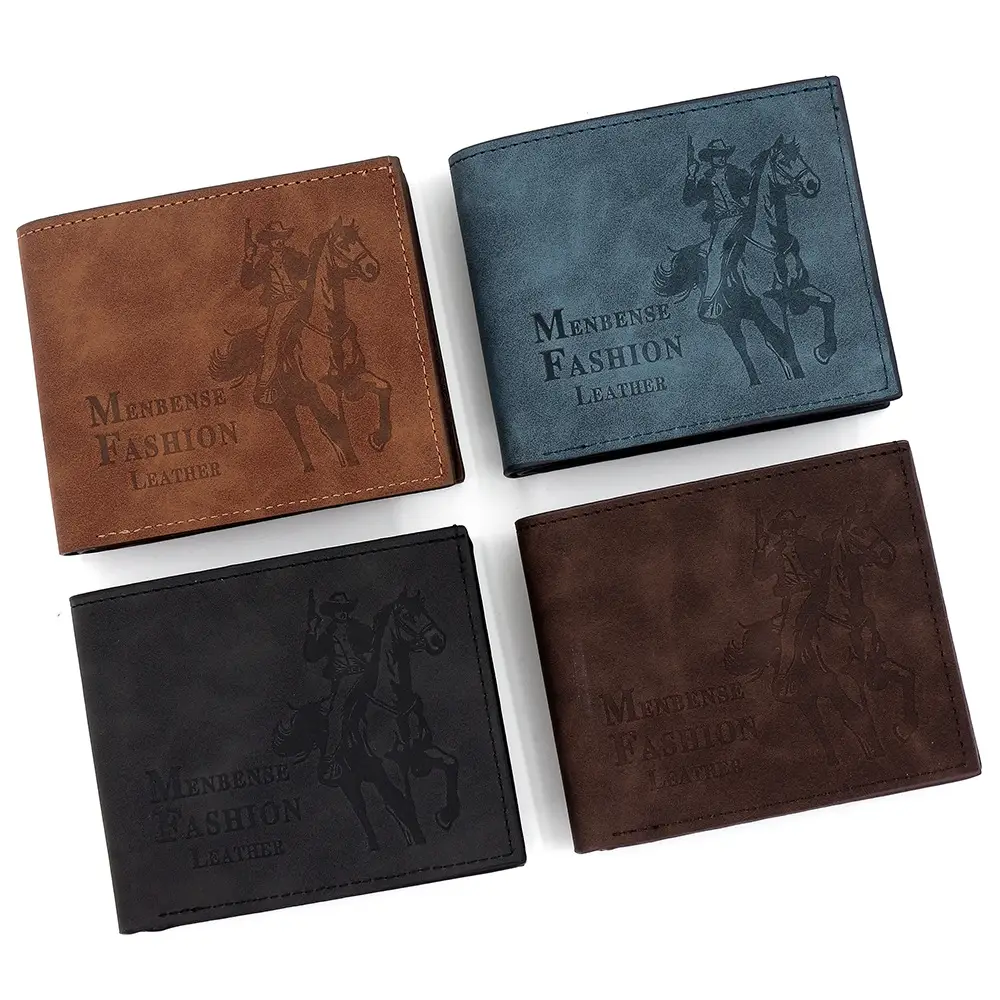 Men's Hunter Embossed Leather Wallet Brown - Image 11