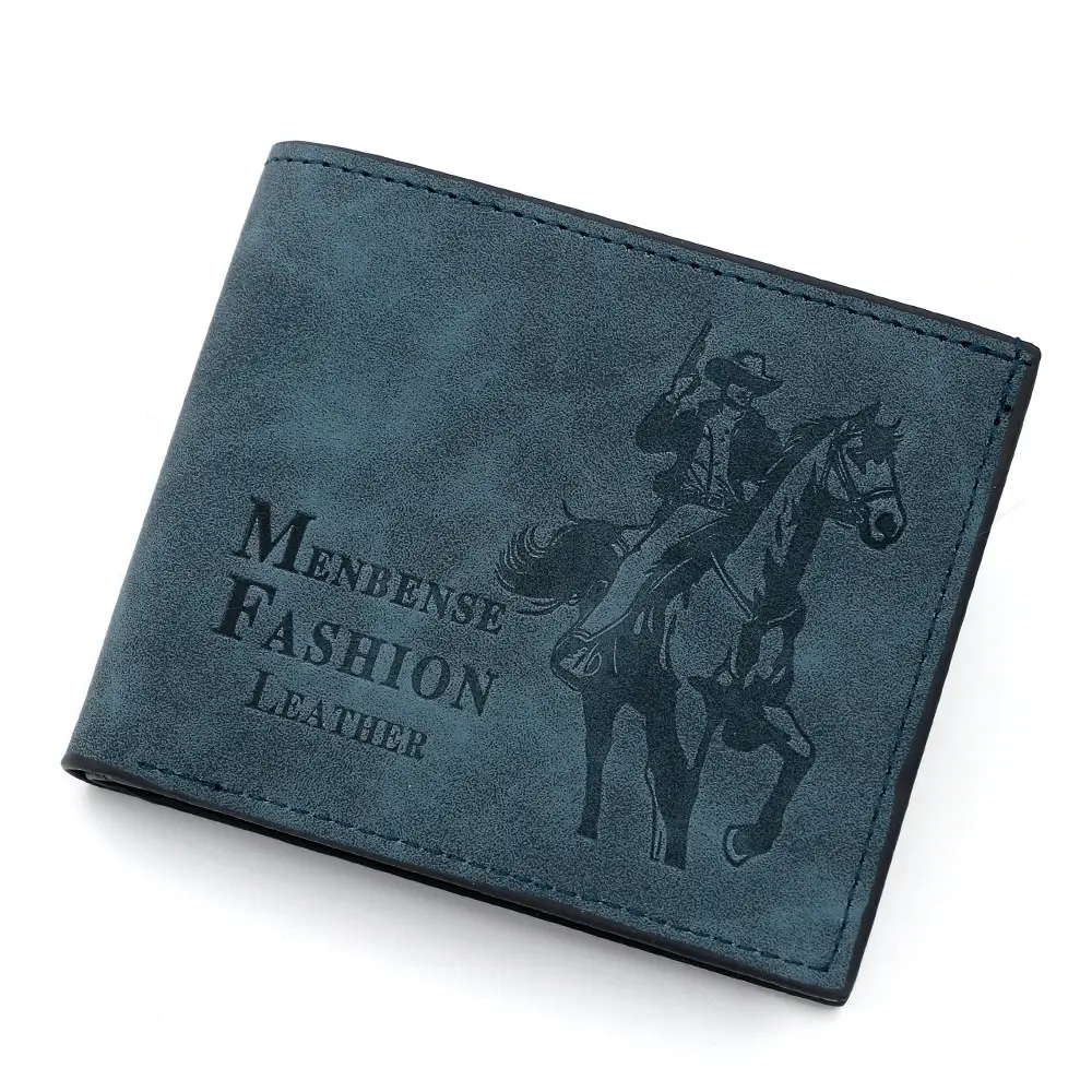 Men's Hunter Embossed Leather Wallet Brown - Image 4