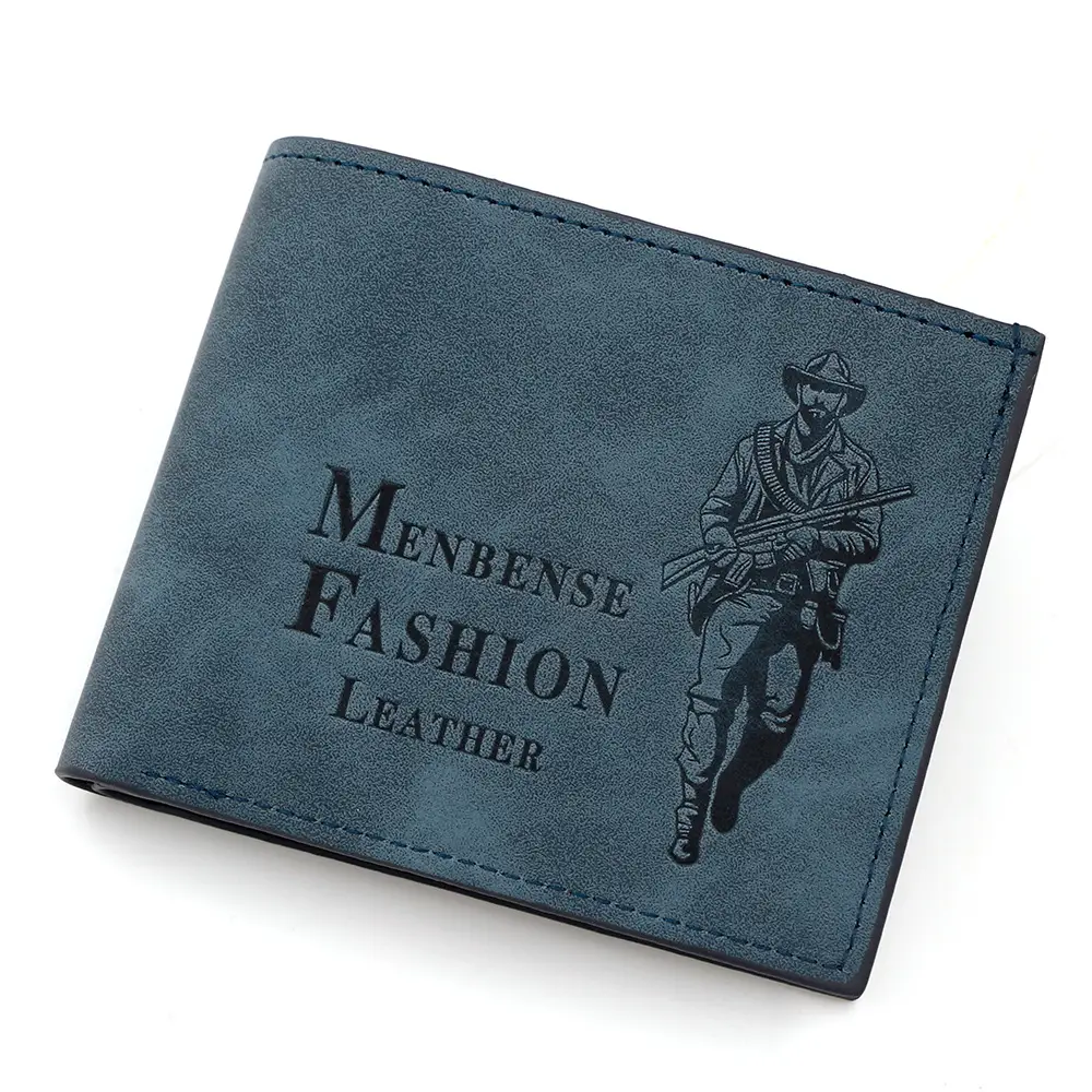 Men's Hunter Embossed Leather Wallet Brown - Image 8