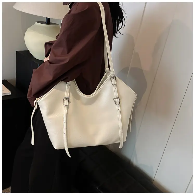 Women's Vintage Brown Tote Bag Large Capacity Crossbody — feature 13