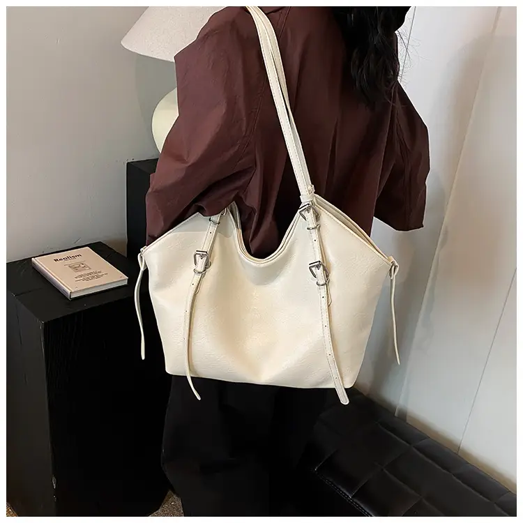 Women's Vintage Brown Tote Bag Large Capacity Crossbody — feature 14