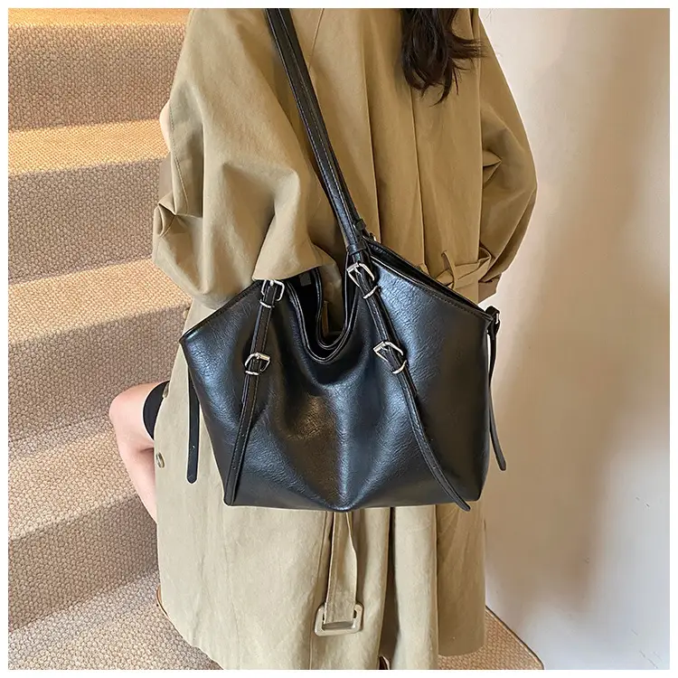 Women's Vintage Brown Tote Bag Large Capacity Crossbody — feature 26
