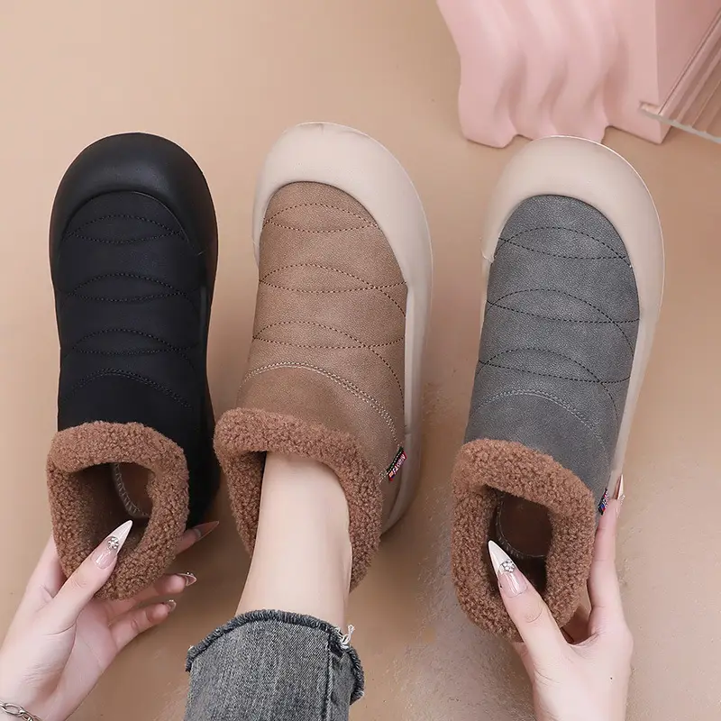 Women's 2025 Winter Slip-On Warm Boots with Plush Lining - Image 5