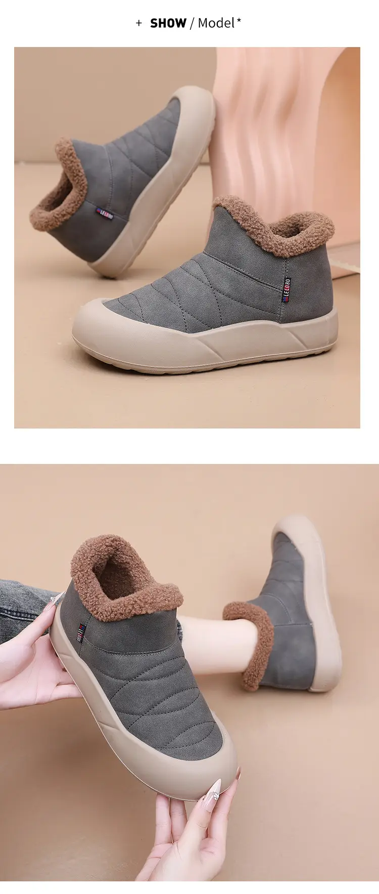 Women's 2025 Winter Slip-On Warm Boots with Plush Lining — feature 19