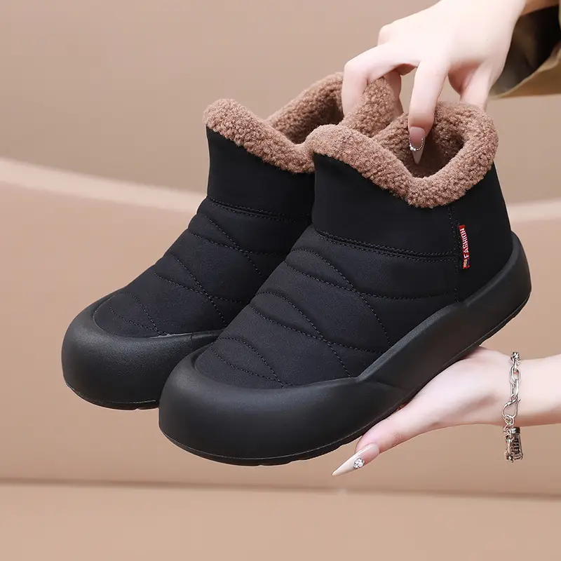 Women's 2025 Winter Slip-On Warm Boots with Plush Lining - Image 2