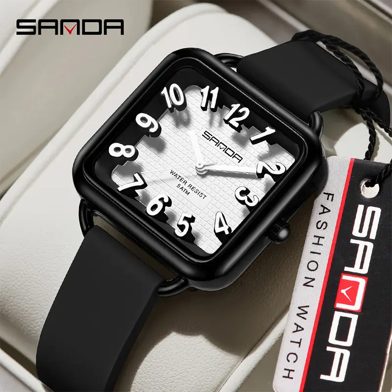 Sanda Green Quartz Watch for Men Women - Image 11