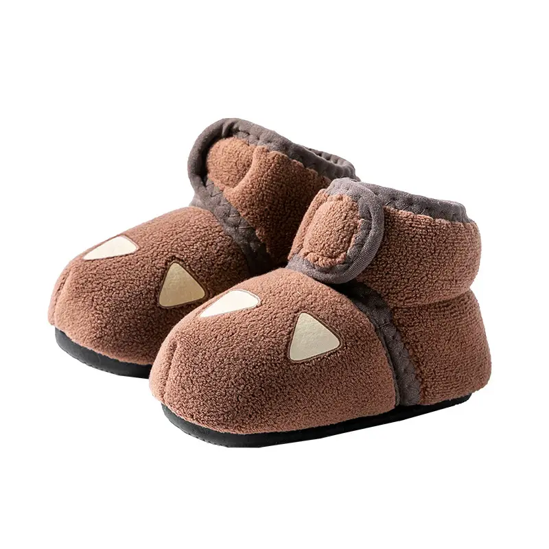 Fleece Lined Baby Socks Shoes Low to High Top Warm Cotton Autumn Winter