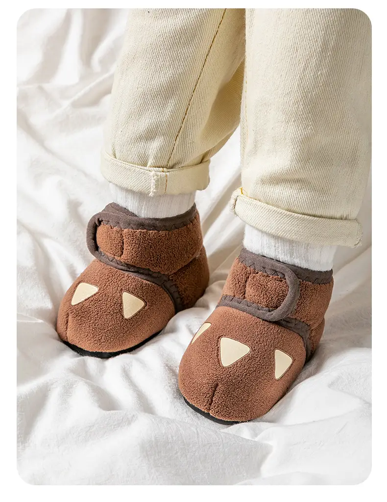 Fleece Lined Baby Socks Shoes Low to High Top Warm Cotton Autumn Winter — feature 10
