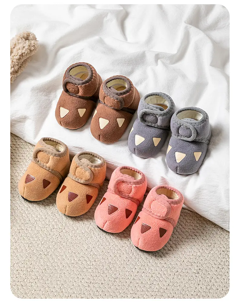 Fleece Lined Baby Socks Shoes Low to High Top Warm Cotton Autumn Winter — feature 15